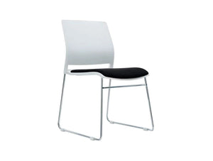 Verse Multipurpose Stacking Chair in White and Black