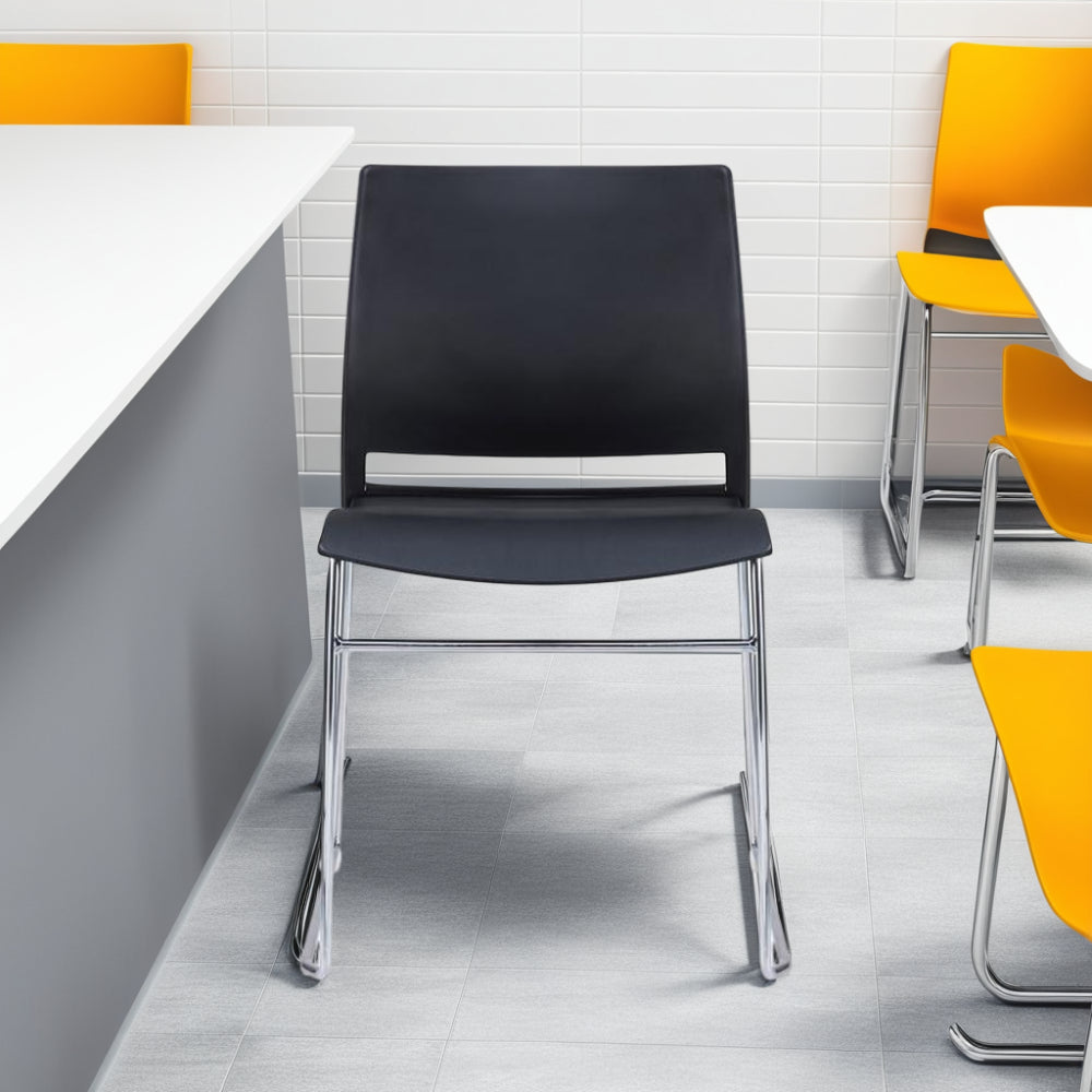 Verse Multipurpose Stacking Chair with Cantilever Legs in Classroom Setting