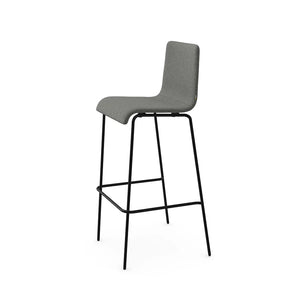 Vibe 4 Leg Frame Stool With Upholstered Seat And Back Pad 2