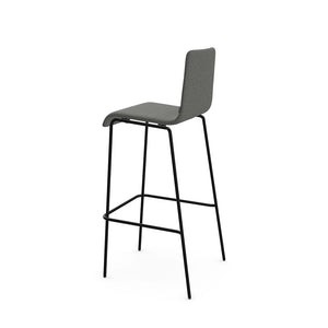 Vibe 4 Leg Frame Stool With Upholstered Seat And Back Pad 3