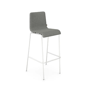 Vibe 4 Leg Frame Stool With Upholstered Seat And Back Pad