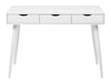 Victoria Home Office Desk White with White Legs and White Drawers 3