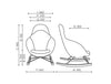 Vieni High Backrest Rocking Chair Dimensions