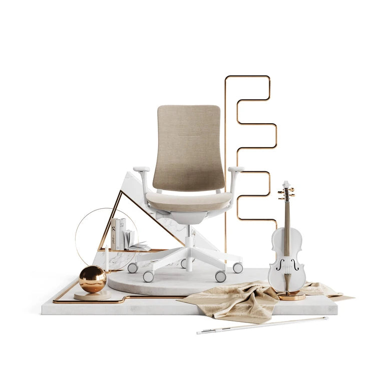 Violle Fabric Backrest  With Headrest Black 18