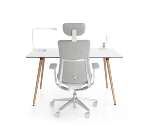 Violle Fabric Backrest  With Headrest Grey 16