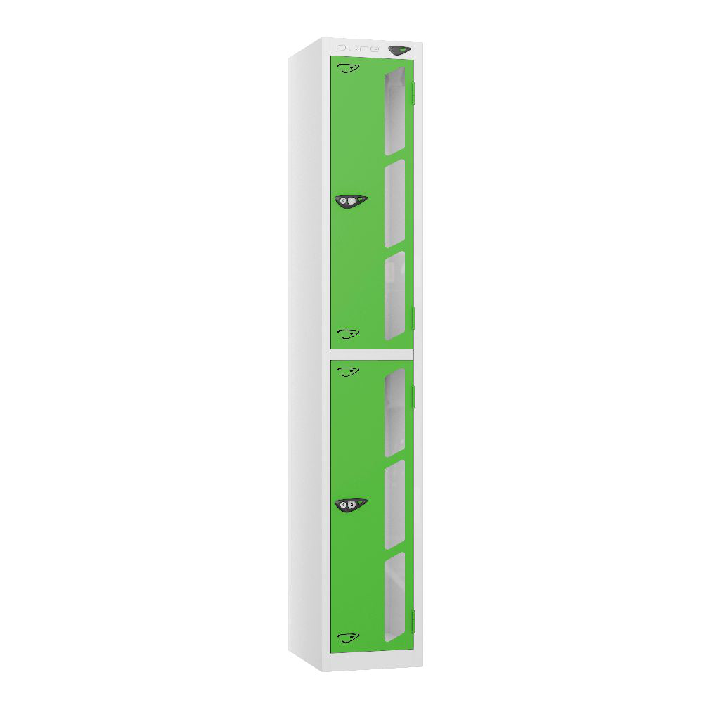 Vision 2-Door Locker Arctic White Forest Green
