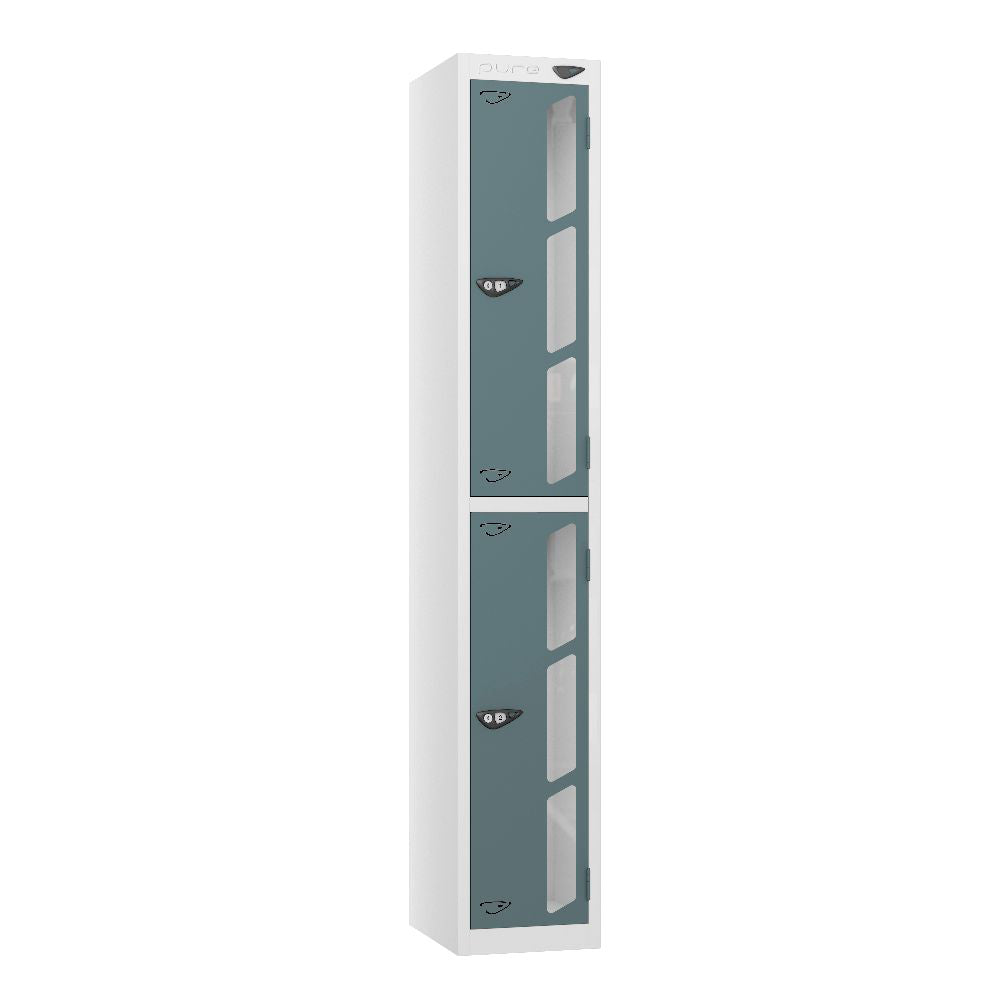 Vision 2-Door Locker Arctic White Slate Grey