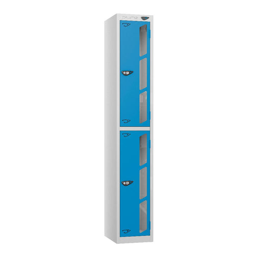 Vision 2-Door Locker Pearl Silver Cobalt Blue