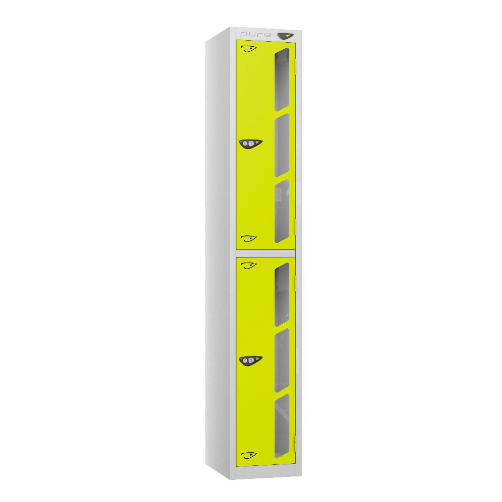 Vision 2-Door Locker Pearl Silver Lime Light