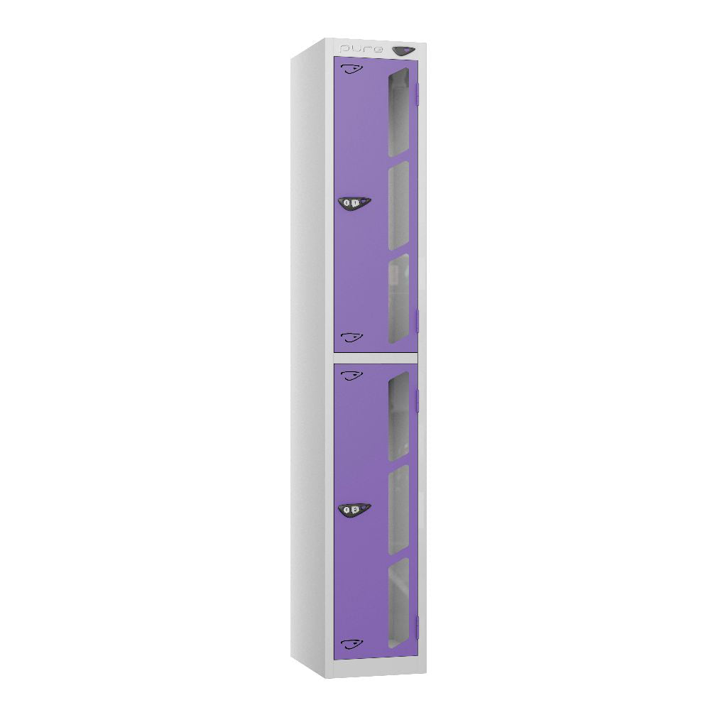 Vision 2-Door Locker Pearl Silver Orchid Violet