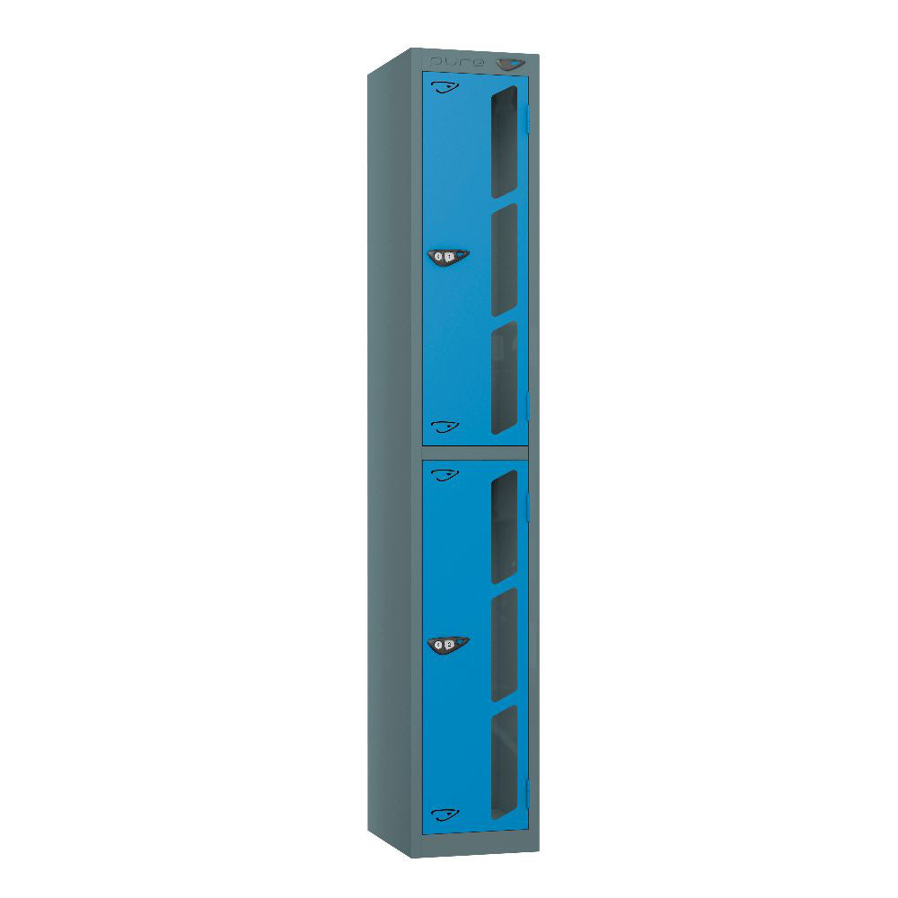 Vision 2-Door Locker Slate Grey Cobalt Blue