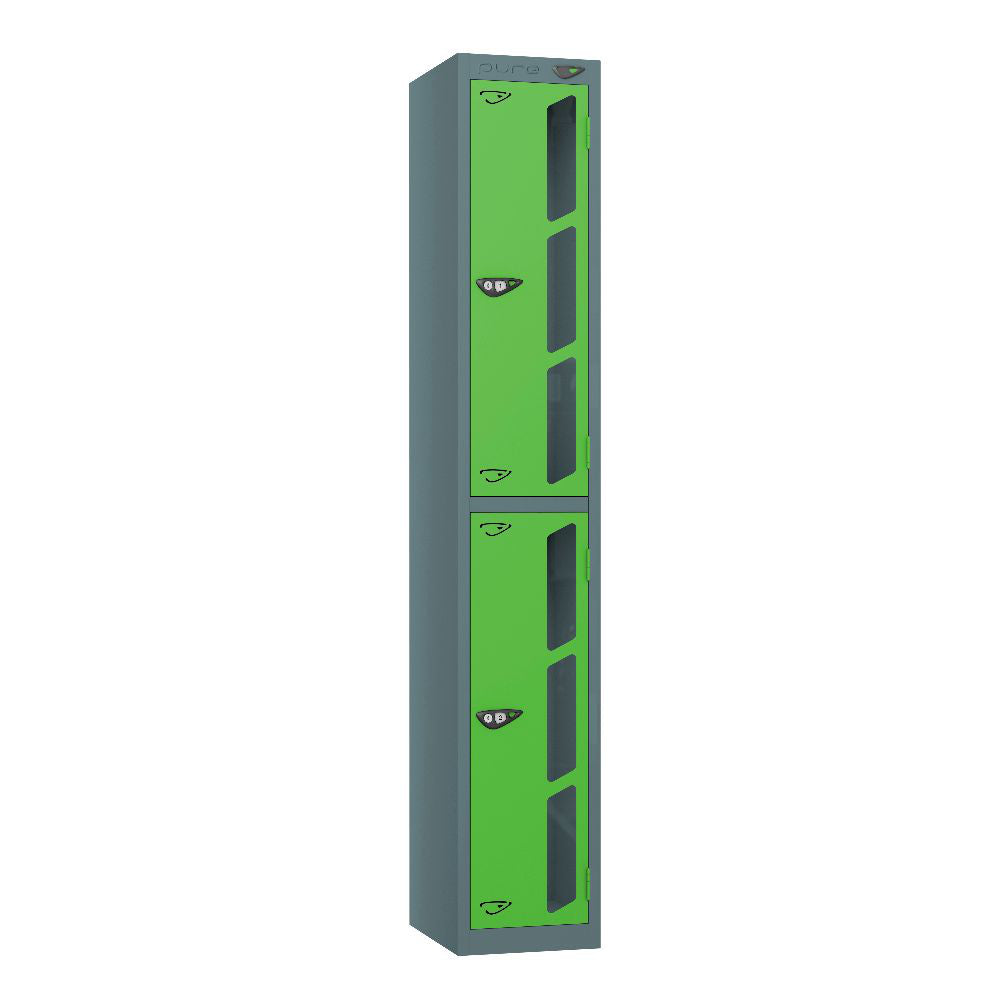 Vision 2-Door Locker Slate Grey Forest Green