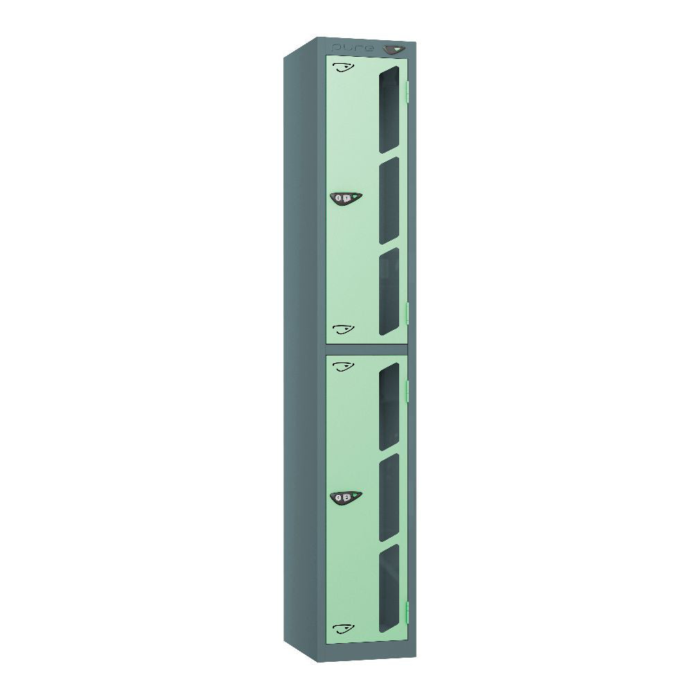 Vision 2-Door Locker Slate Grey Mint