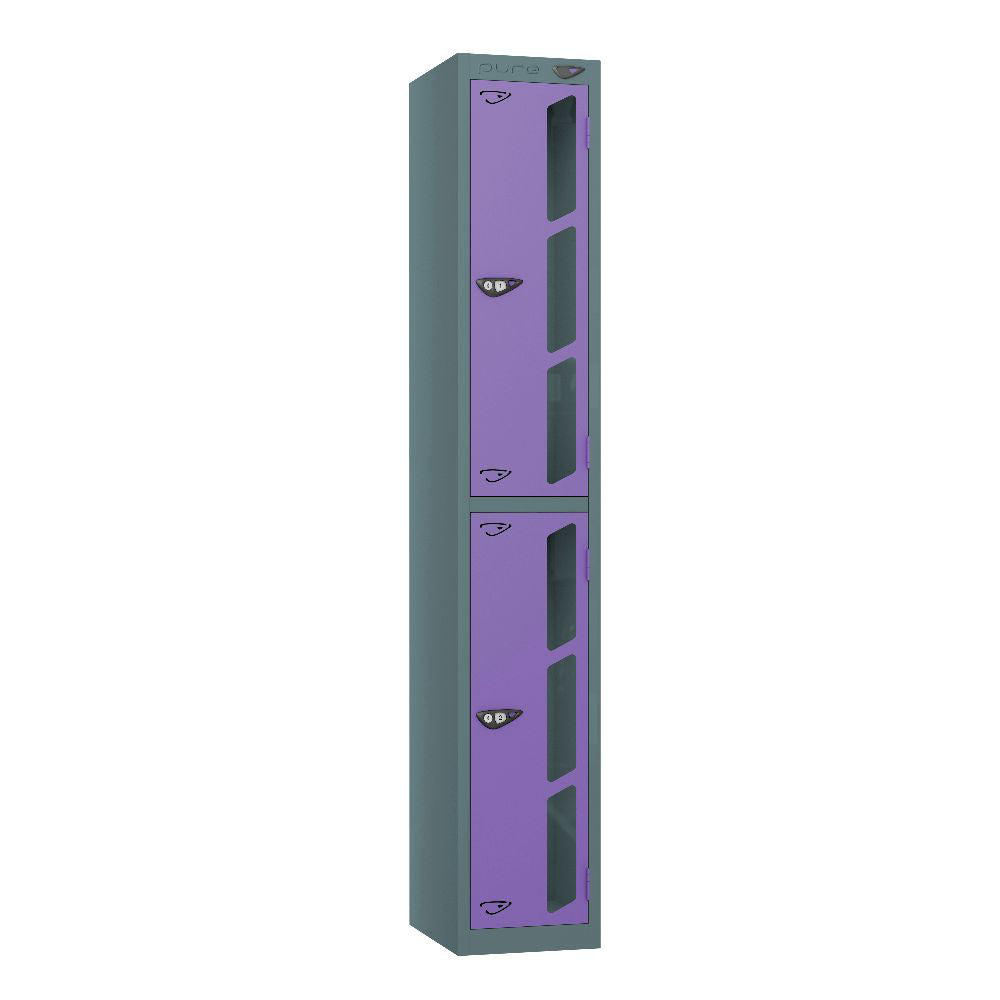 Vision 2-Door Locker Slate Grey Orchid Violet