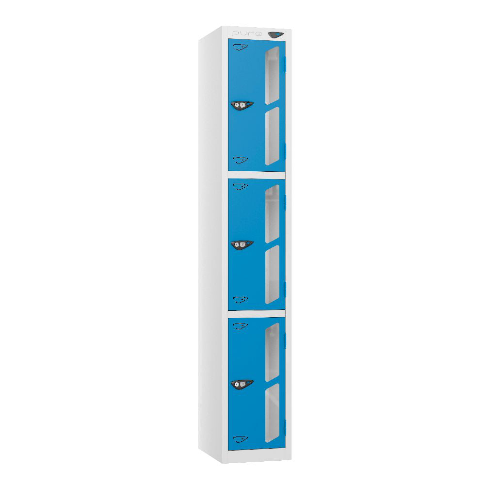 Vision 3-Door Locker Arctic White Cobalt Blue
