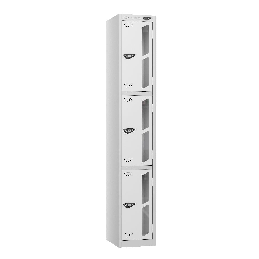 Vision 3-Door Locker Pearl Silver Arctic White
