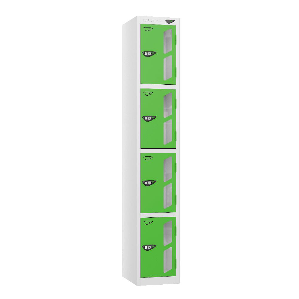 Vision 4-Door Locker Arctic White Forest Green