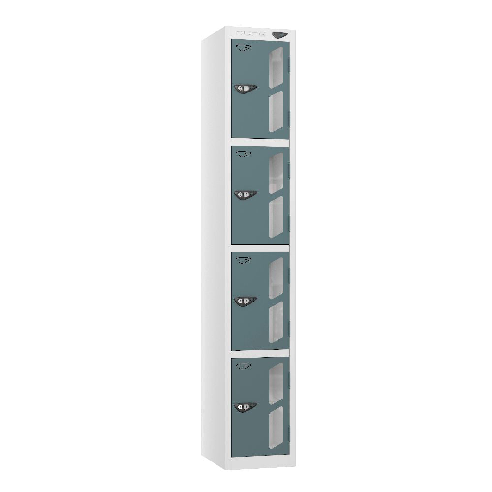Vision 4-Door Locker Arctic White Slate Grey