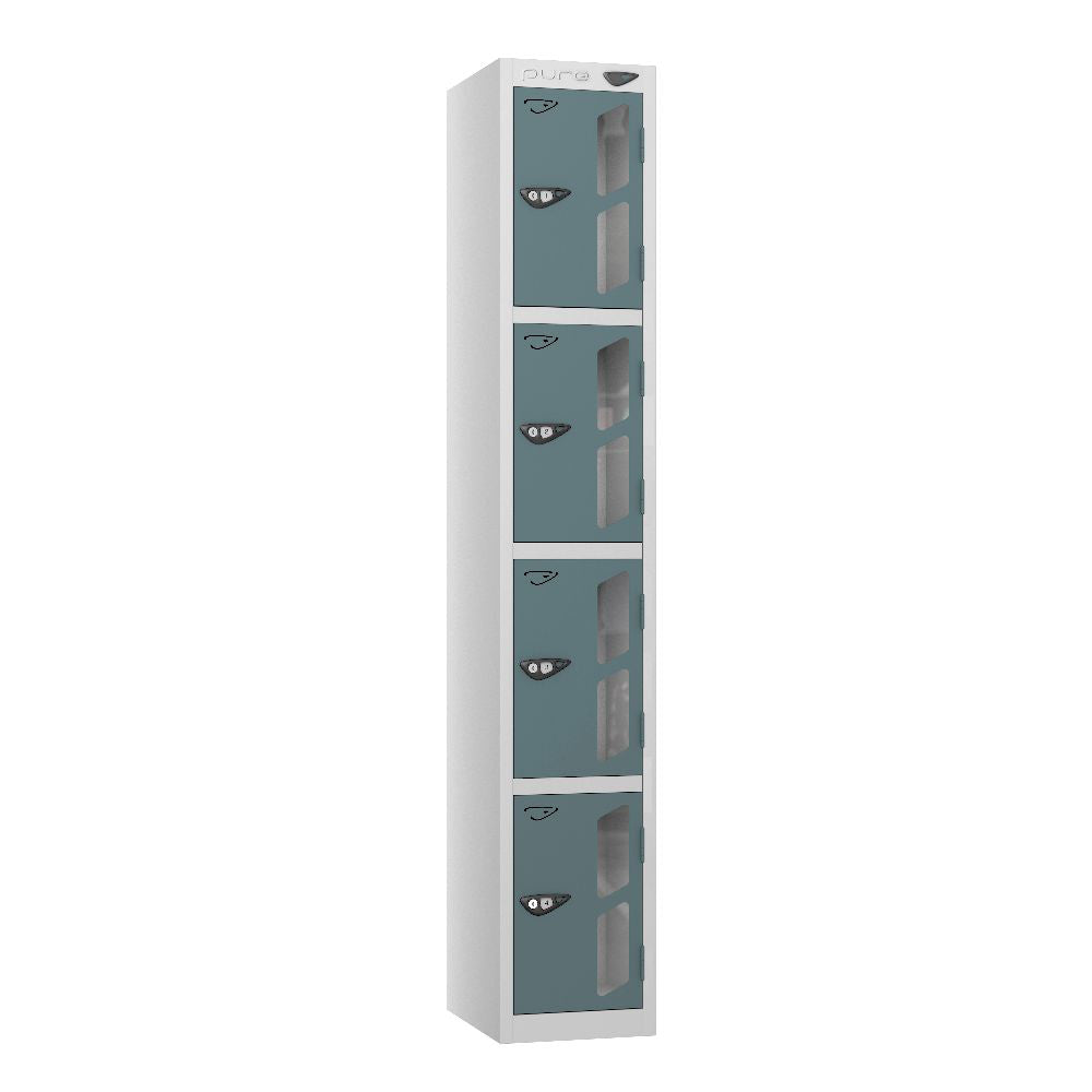 Vision 4-Door Locker Pearl Silver Slate Grey