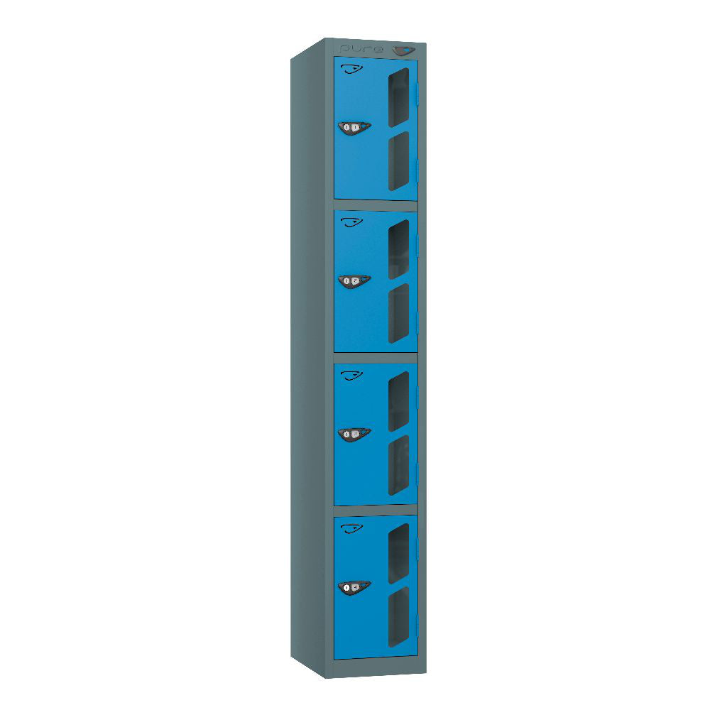 Vision 4-Door Locker Slate Grey Cobalt Blue