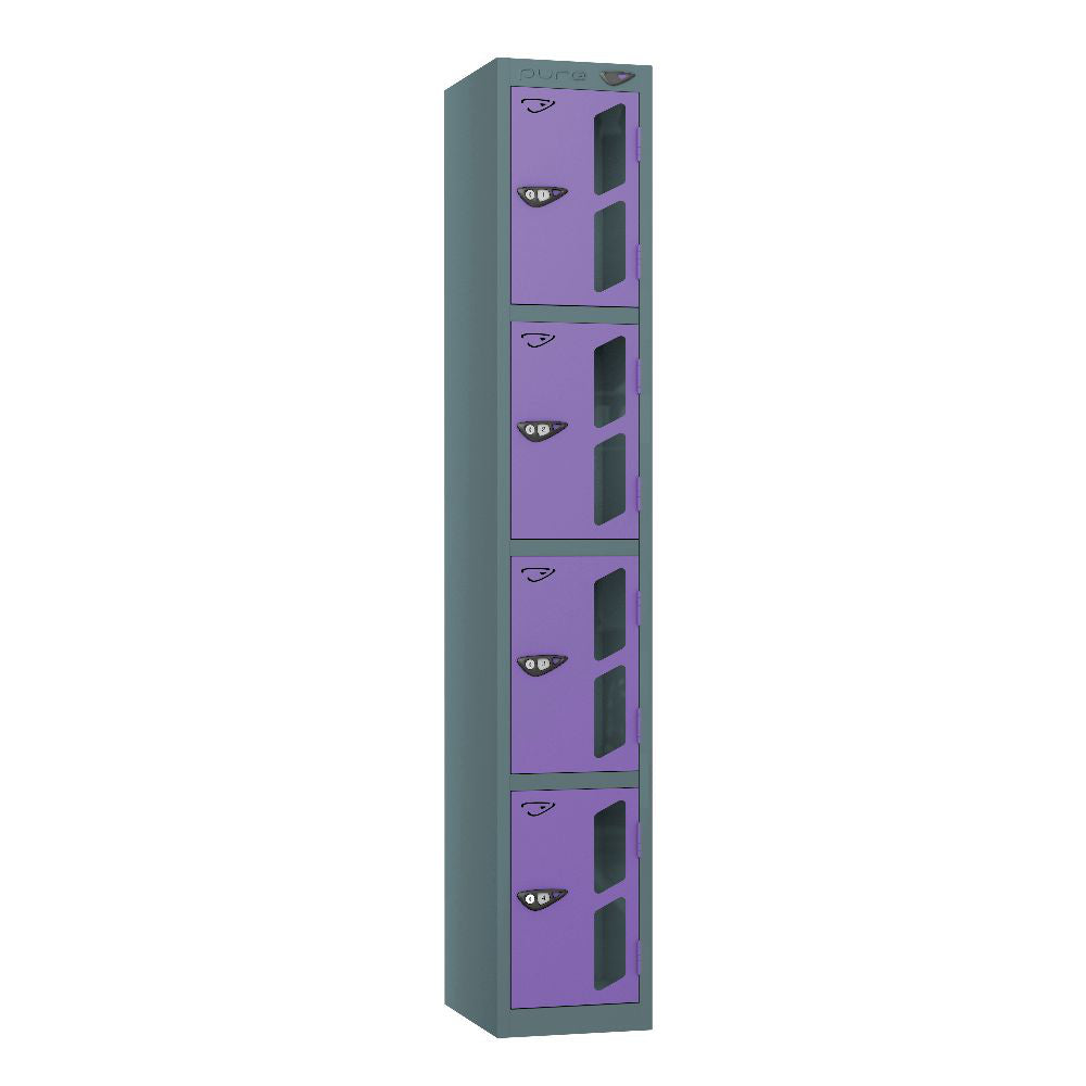 Vision 4-Door Locker Slate Grey Orchid Violet