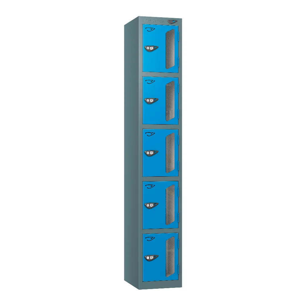 Vision 5-Door Locker Slate Grey Cobalt Blue