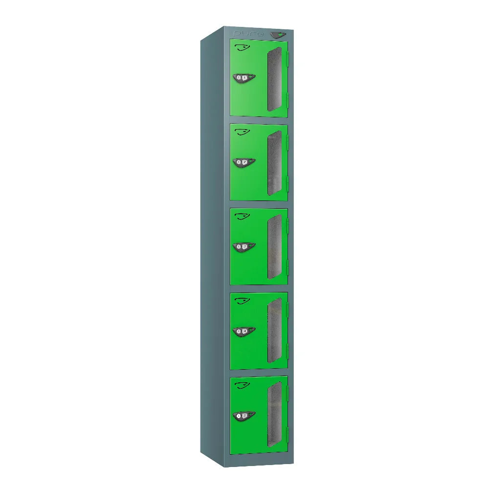 Vision 5-Door Locker Slate Grey Forest Green