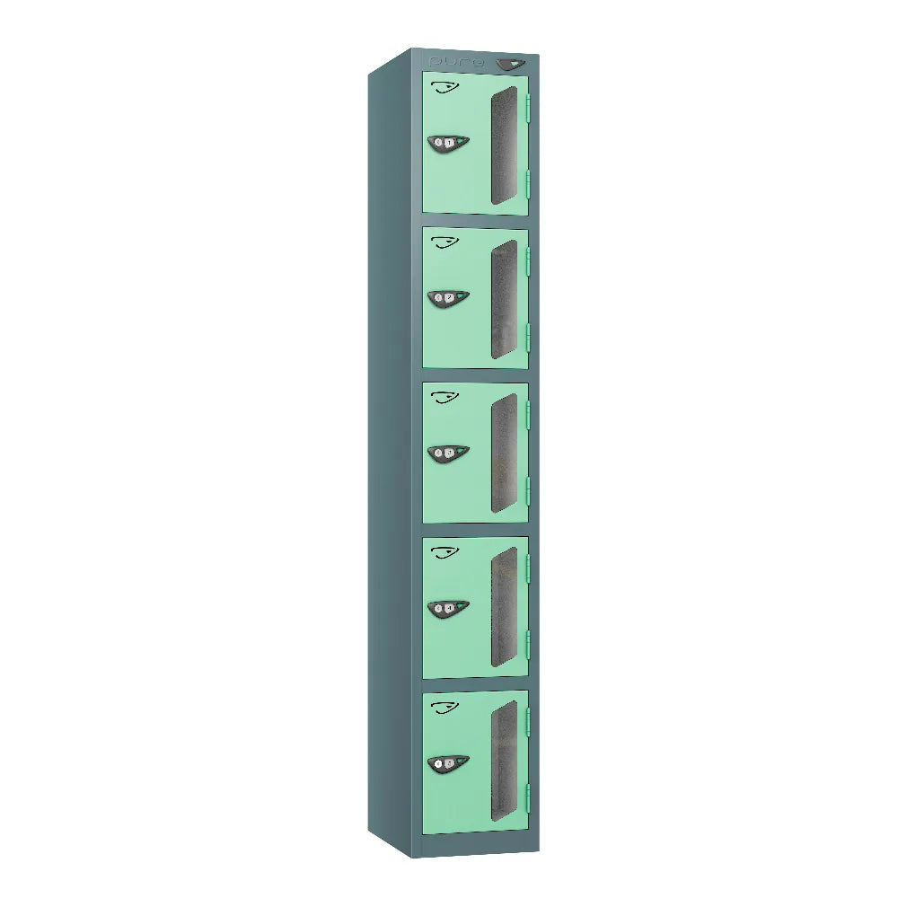 Vision 5-Door Locker Slate Grey Mint