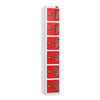 Vision 6-Door Locker - Arctic White Flame Red