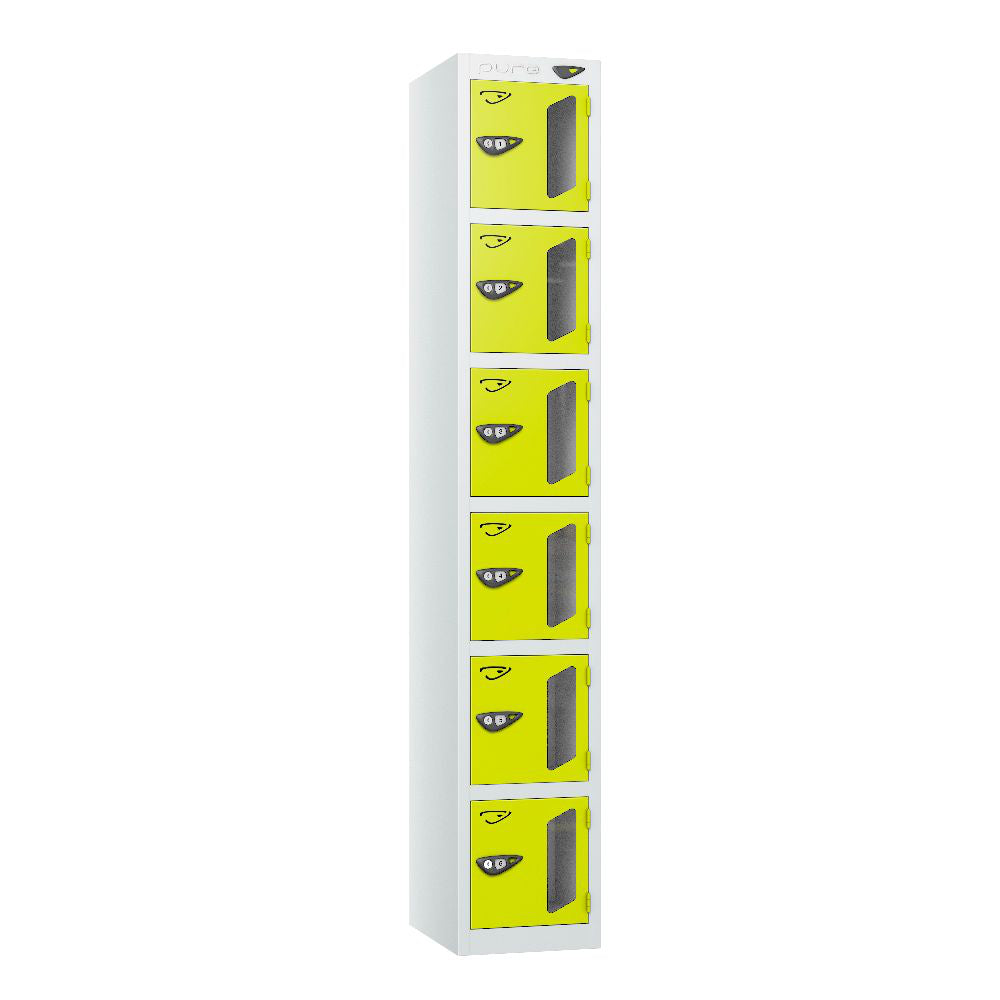 Vision 6-Door Locker - Arctic White Lime Light