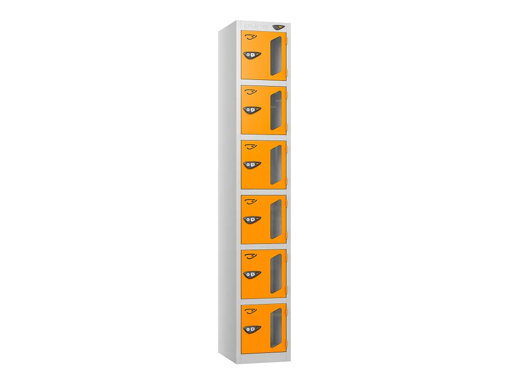 Vision 6-Door Locker - Pearl Silver & Magma
