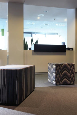 Volt And Square Volt Round Pouffe 5