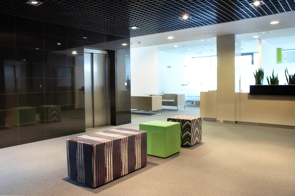 Volt And Square Volt Round Pouffe 6