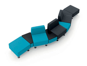 Wall In 30 Degree Connector Pouffe   Model C1 14