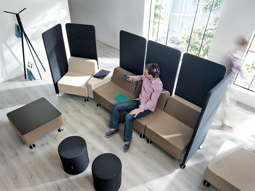 Wall In Corner Armchair To Be Connected With 1 Partition Wall   Model 31 2