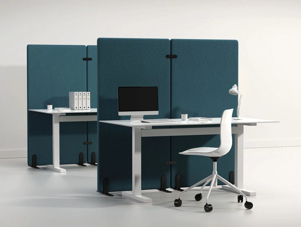 Wall Standing Acoustic Screen In An Office Environment