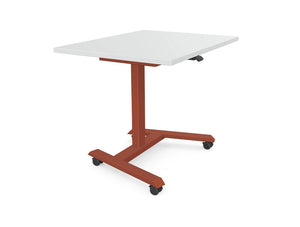 Wariant Height Adjustable Compact Desk With Castors