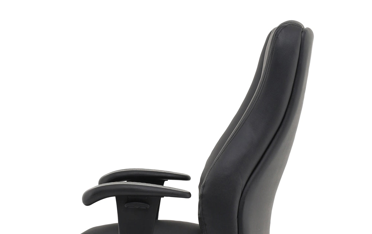 Winsor Medium Back Executive Black Leather Office Chair With Arms EX000212 12