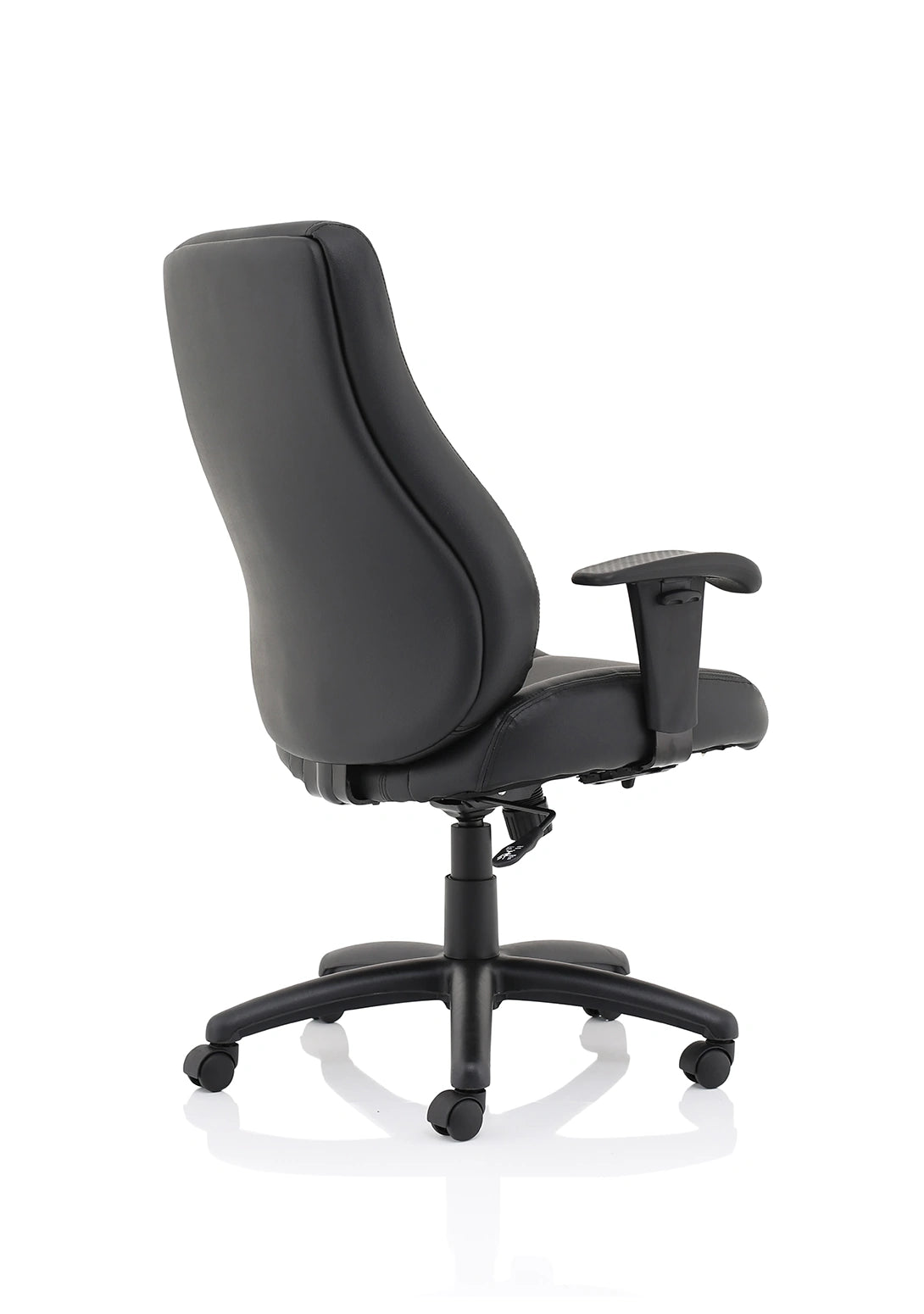 Winsor Medium Back Executive Black Leather Office Chair With Arms EX000212 4