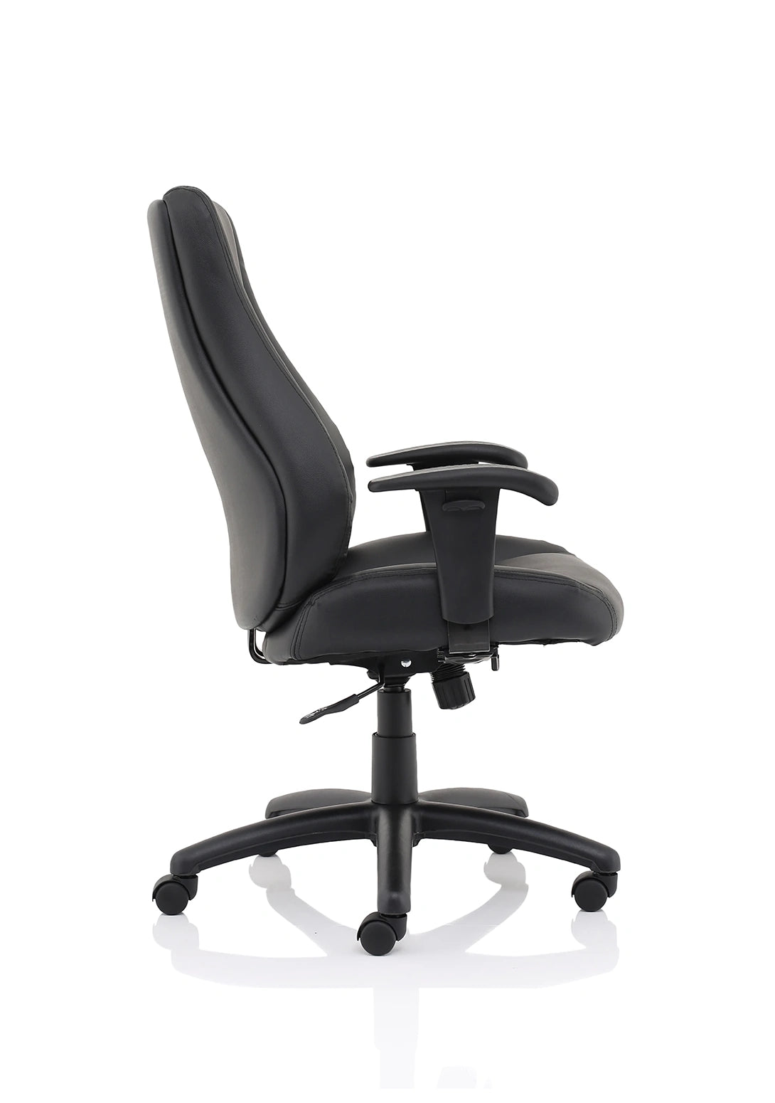Winsor Medium Back Executive Black Leather Office Chair With Arms EX000212 5