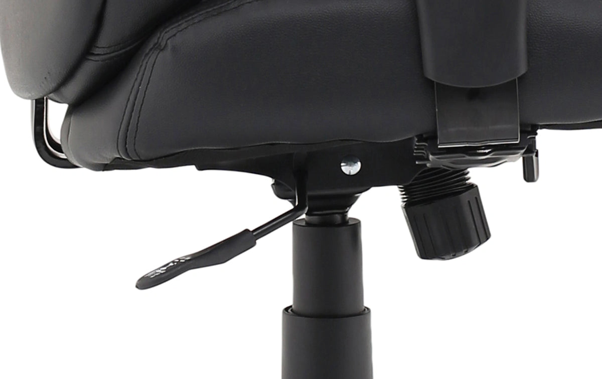 Winsor Medium Back Executive Black Leather Office Chair With Arms EX000212 9