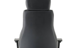 Winsor Black Leather Chair With Headrest Image 14