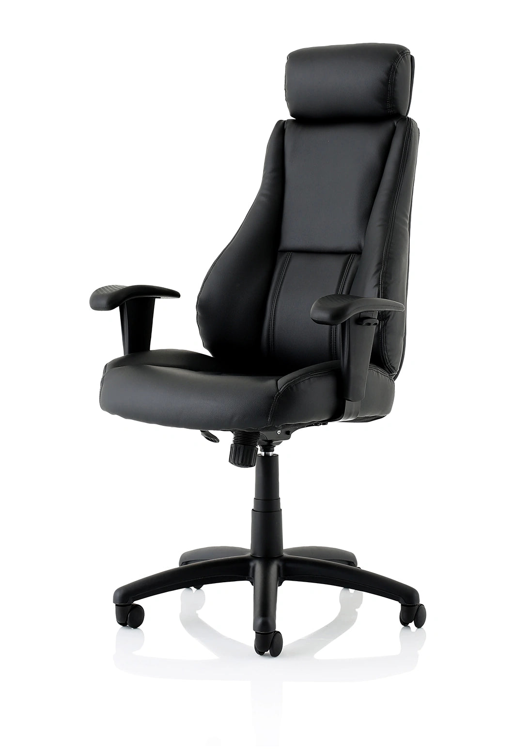 Winsor Medium Back Executive Black Leather Office Chair With Arms EX000213 4
