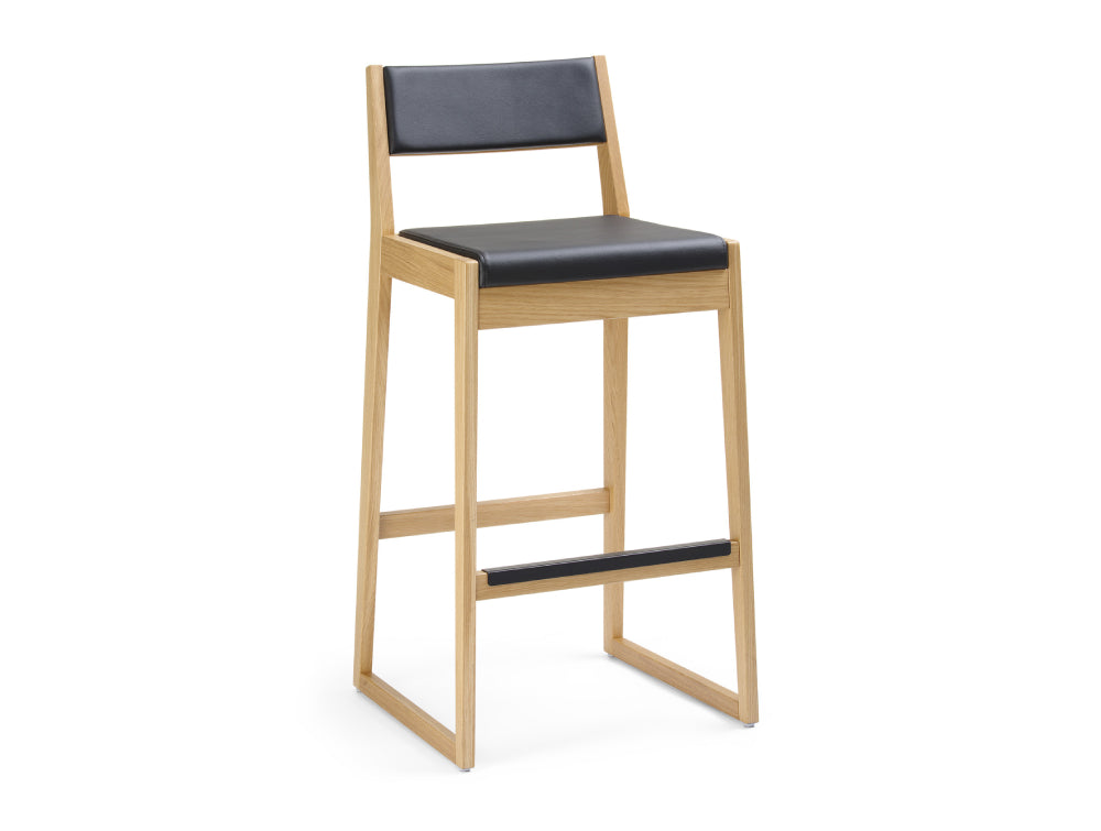 Woodbe High Stool with Footrest