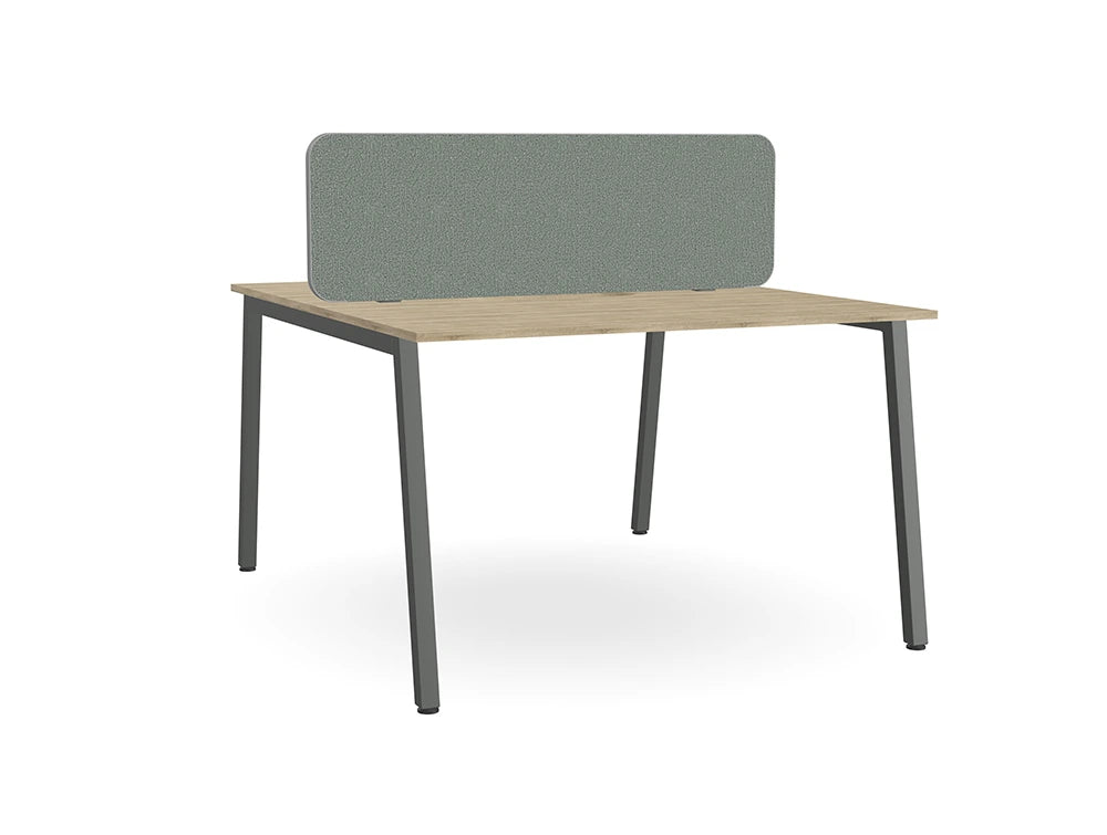Ws.D Key 2-Person Back-To-Back Bench Desk with A Legs