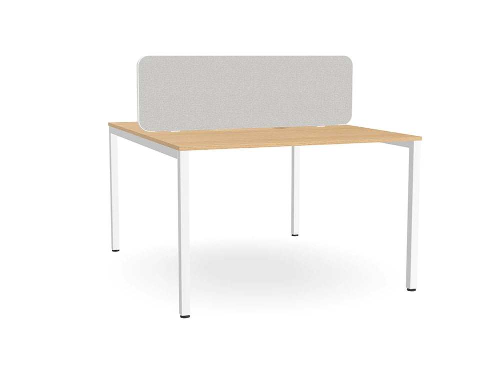 Ws.D Key 2-Person Back-To-Back Bench Desk with Straight Legs