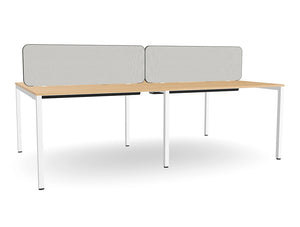 Ws.D Key 4-Person Back to Back Bench Desk with Straight Legs 2