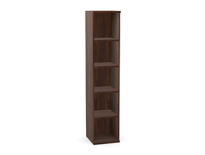 Ws.D Key 5-Level 1-Column Bookcase in Nut