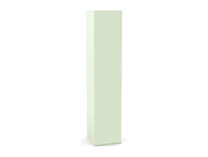 Ws.D Key 5-Level 1-Column Cupboard in Oppland Green with White Handle