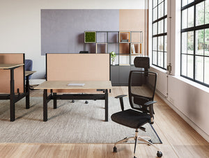 Ws.D Levo Back To Back Desk With Mesh Chair